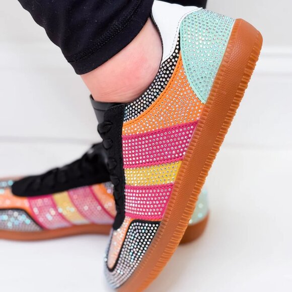 Berness Lennon Rhinestone Sneakers - Picture 3 of 12